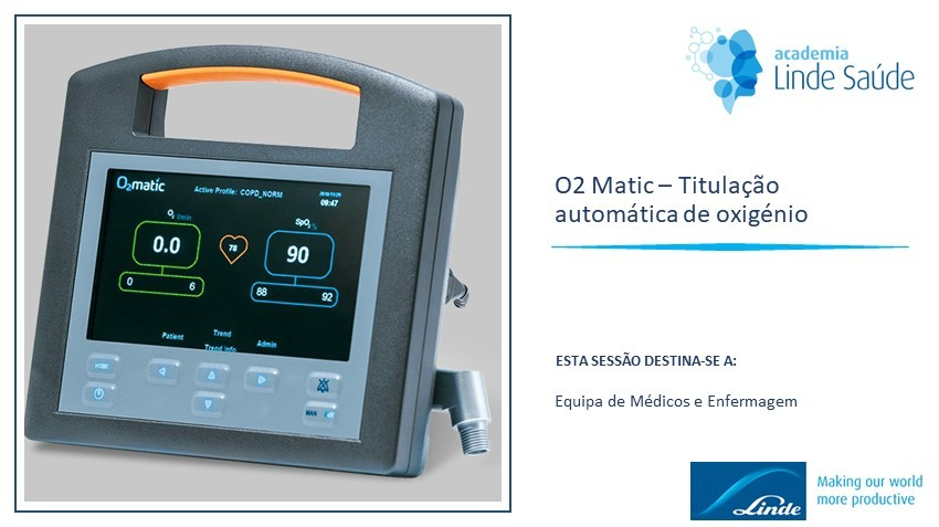 Linde O2 Generator O2 Matic – Titulação automática de oxigénio — Linde Saúde・UpHill Events